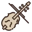 violino barocco icona