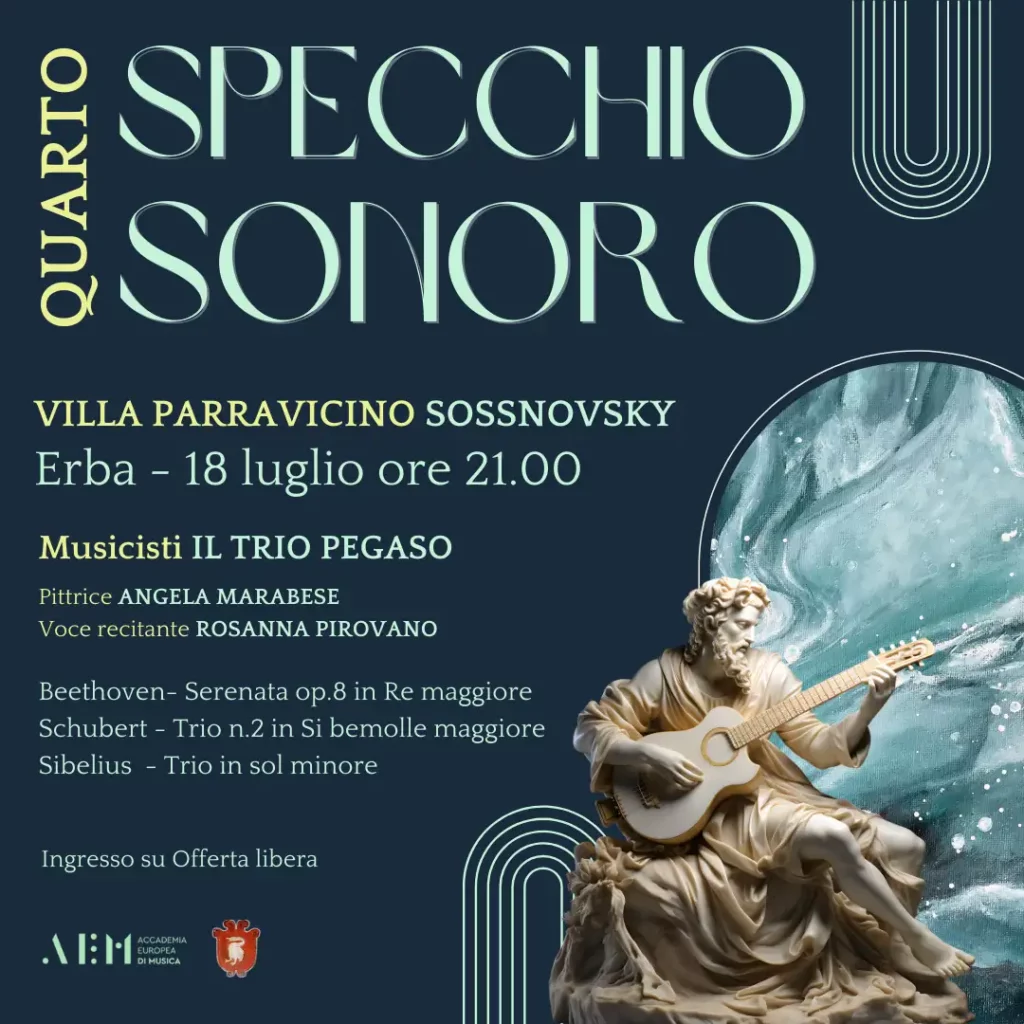 quarta serata rassegna specchi sonori villa parravicno sossnovsky accademia europea di musica
