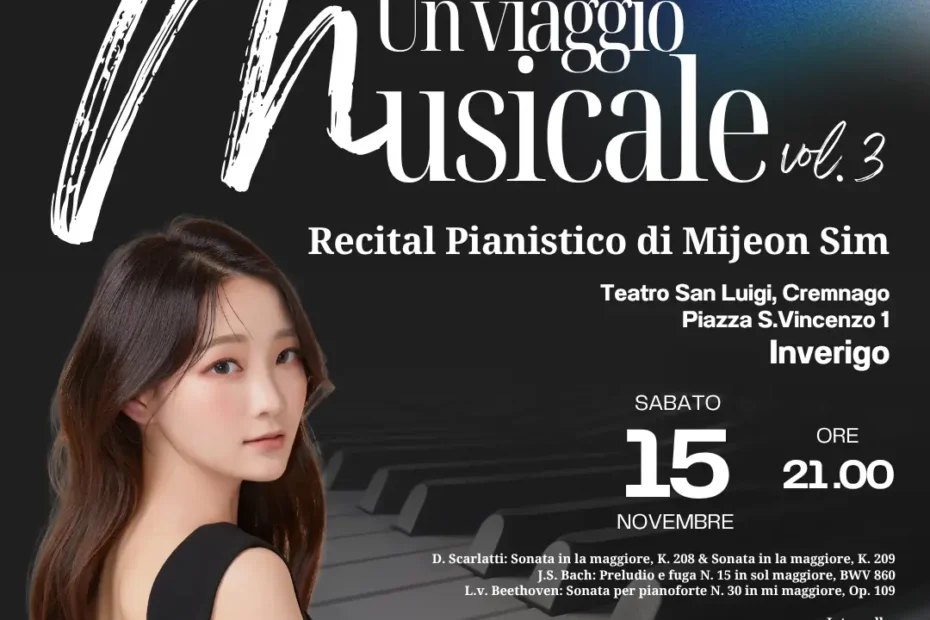 concerto accademia europea di musica erba como Mijeon Sim pianoforte