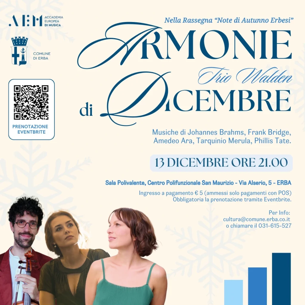 13 dicembre accademia europea di musica erba concerto