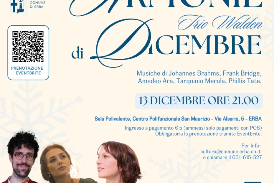 13 dicembre accademia europea di musica erba concerto