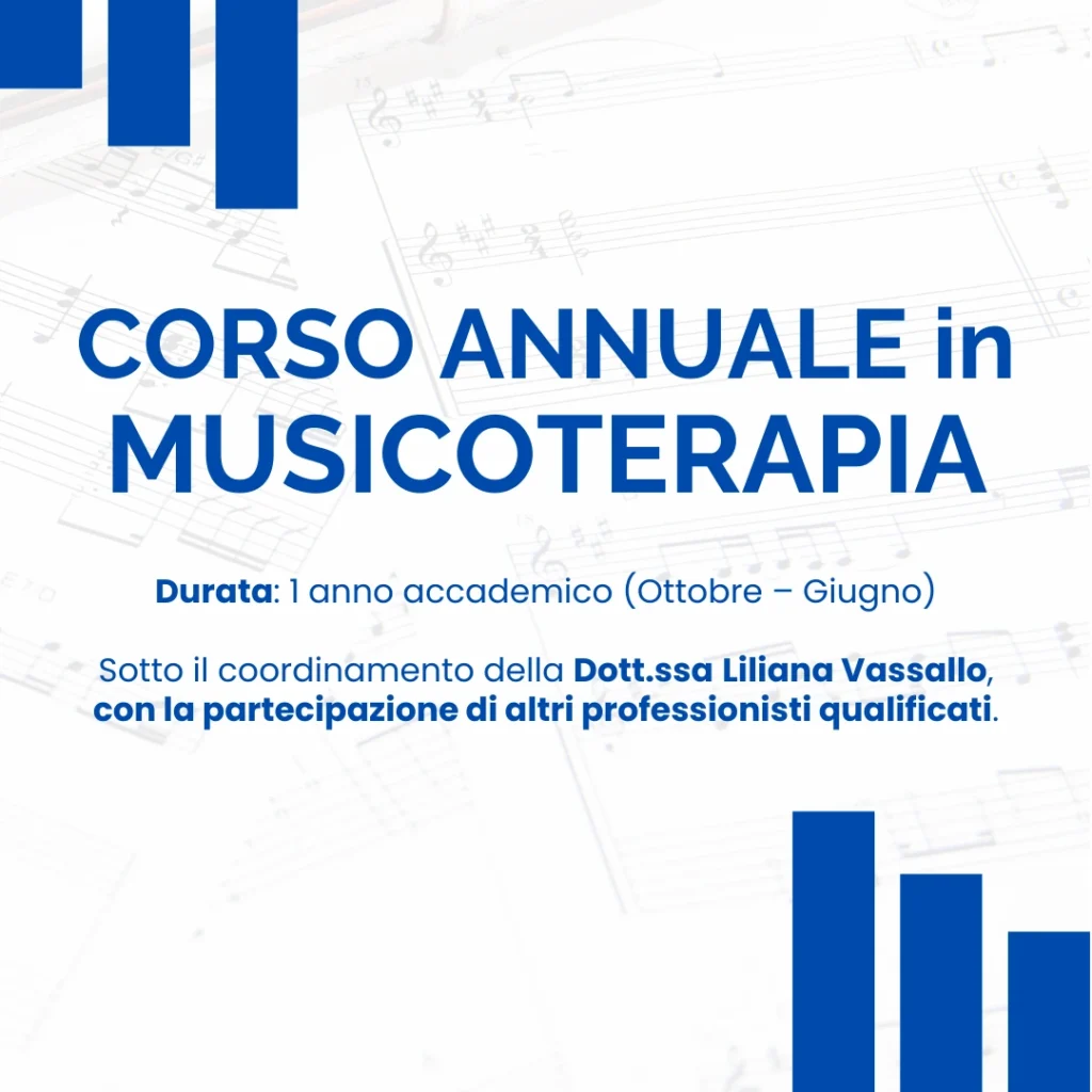 CORSO ANNUALE in MUSICOTERAPIA