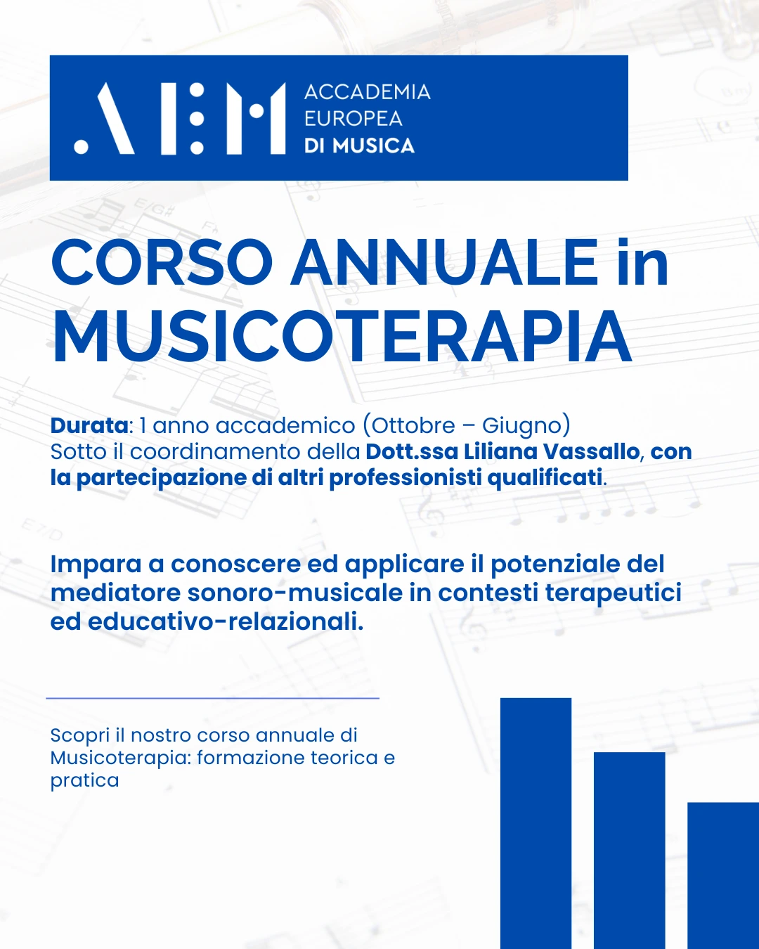 CORSO ANNUALE in MUSICOTERAPIA
